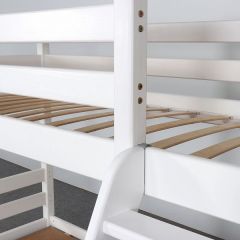 АДЕЛЬ Кровать двухъярусная с наклонной лестницей (белый) в Игриме - igrim.mebel24.online | фото 6