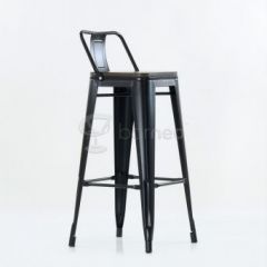 Барный стул N-238 Tolix Wood style Черный в Игриме - igrim.mebel24.online | фото 5