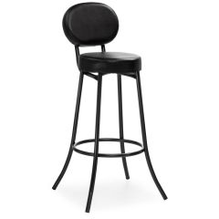 Барный стул Satearant черный полимер / темный мусс в Игриме - igrim.mebel24.online | фото