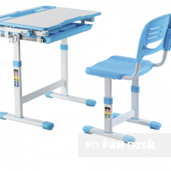 Комплект парта + стул трансформеры Cantare Blue в Игриме - igrim.mebel24.online | фото