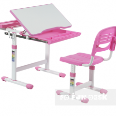 Комплект парта + стул трансформеры Cantare Pink в Игриме - igrim.mebel24.online | фото