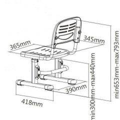 Детский стул SST3 Grey в Игриме - igrim.mebel24.online | фото 4