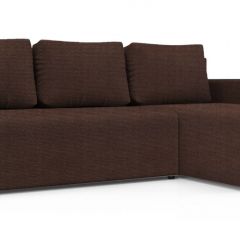 Диван угловой Алиса 3 Shaggy CHOCOLATE - TEOS BLACK в Игриме - igrim.mebel24.online | фото