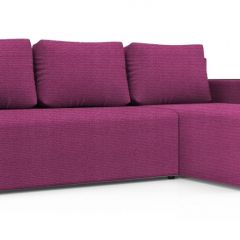 Диван угловой Алиса 3 Shaggy FUCHSIA - TEOS BLACK в Игриме - igrim.mebel24.online | фото