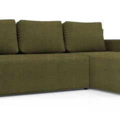 Диван угловой Алиса 3 Shaggy GREEN - TEOS BLACK в Игриме - igrim.mebel24.online | фото