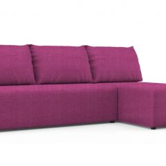 Диван угловой Алиса Shaggy FUCHSIA без подлокотников в Игриме - igrim.mebel24.online | фото