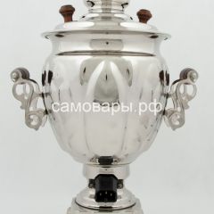 Электрический самовар на 3 литра из латуни никелированный формы "Желудь" в VIP наборе,  защитой от выкипания в Игриме - igrim.mebel24.online | фото 11