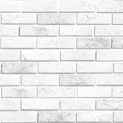 Фартук Кирпич гранж (выбеленый) CPL пластик МДФ 6 мм в Игриме - igrim.mebel24.online | фото