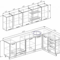 Кухонный гарнитур угловой Бланка 2600х1600 (Стол. 26мм) в Игриме - igrim.mebel24.online | фото 2