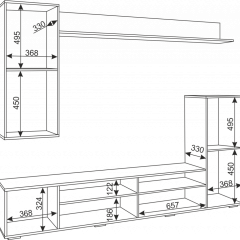 Гостиная Альфа (Белый/Белый глянец) в Игриме - igrim.mebel24.online | фото 5