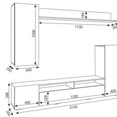 Гостиная Альфа (Дуб крафт золотой/Графит софт) в Игриме - igrim.mebel24.online | фото 2