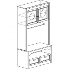 Гостиная Флоренция 4 Дуб оксфорд в Игриме - igrim.mebel24.online | фото 7