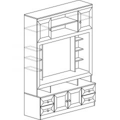 Гостиная Инна 4 Денвер темный в Игриме - igrim.mebel24.online | фото 3