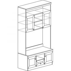 Гостиная Инна 5 Денвер темный в Игриме - igrim.mebel24.online | фото 9