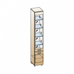 Гостиная Камелия Композиция 2 (Гикори Джексон темный) в Игриме - igrim.mebel24.online | фото 8