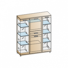 Гостиная Мелисса Композиция 6 (Гикори Джексон светлый) в Игриме - igrim.mebel24.online | фото 2