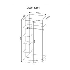 СОФИ Гостиная (модульная) дуб сонома/белый глянец в Игриме - igrim.mebel24.online | фото 25