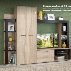 Гостиная Торонто Дуб сонома/Венге в Игриме - igrim.mebel24.online | фото