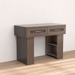 Кэт-4 Стол туалетный (МДФВенге/Экокожа Caiman коричневый) в Игриме - igrim.mebel24.online | фото