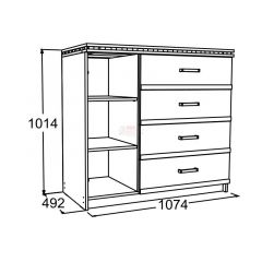 Комод-2 Ольга-13 в Игриме - igrim.mebel24.online | фото 2