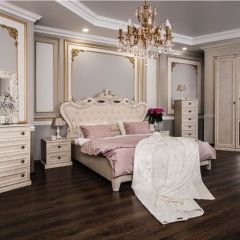 Комод 4 ящика Афина + Зеркало ППУ Афина (крем корень) в Игриме - igrim.mebel24.online | фото 7