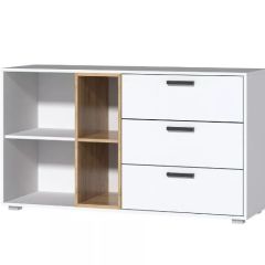 Комод №9 ЛДСП (Белый/Дуб Крафт Золотой) в Игриме - igrim.mebel24.online | фото 2