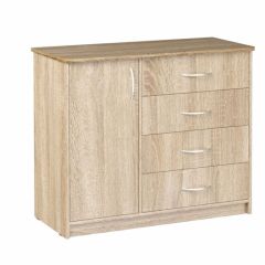 Комод Фиеста (Дуб сонома светлый) Эко в Игриме - igrim.mebel24.online | фото 1