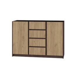 Комод Флоренция (Венге/Дуб Крафт Золотой) в Игриме - igrim.mebel24.online | фото