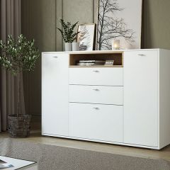 ЛАНС К303 Комод (дуб бунратти/белый) в Игриме - igrim.mebel24.online | фото 1