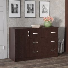 Комод Лофт (3 ящика/1 дверца) Венге в Игриме - igrim.mebel24.online | фото