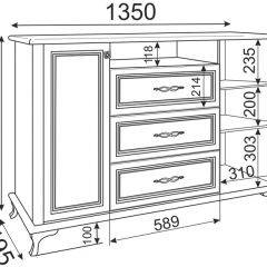 Комод М03 Скарлетт (бодега светлая) в Игриме - igrim.mebel24.online | фото 2