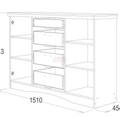 Комод многоцелевой Ольга-10 МДФ в Игриме - igrim.mebel24.online | фото 2