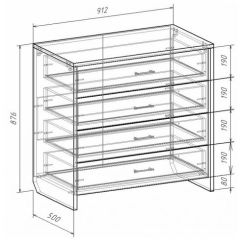 Комод с плитой 22 мм ЛИБЕРТИ в Игриме - igrim.mebel24.online | фото 3