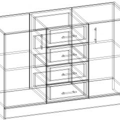 СОФИЯ Комод К1000 2Д (венге/дуб белфорт) в Игриме - igrim.mebel24.online | фото 3