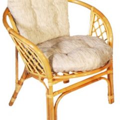 Кресло Багама, подушки светлые обычные шенил (Мёд) в Игриме - igrim.mebel24.online | фото