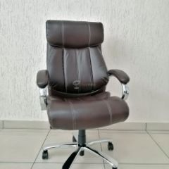 Кресло Barneo K-303 для руководителя (коричневая экокожа) в Игриме - igrim.mebel24.online | фото