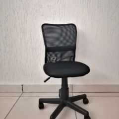 Кресло Barneo K-401 детское (черная ткань/сетка) в Игриме - igrim.mebel24.online | фото