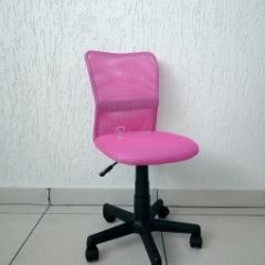 Кресло Barneo K-401 детское (розовая ткань/сетка) в Игриме - igrim.mebel24.online | фото 1