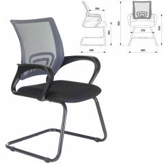 Кресло BRABIX "Fly CF-100", серое/черное, 532089 в Игриме - igrim.mebel24.online | фото 2