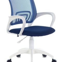 Кресло BRABIX "Fly MG-396W" (белый/темно-синее) 532399 в Игриме - igrim.mebel24.online | фото