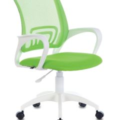 Кресло BRABIX "Fly MG-396W", пластик белый, сетка, салатовое, 532403 в Игриме - igrim.mebel24.online | фото