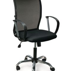 Кресло BRABIX "Spring MG-308" (хром, ткань черная) 531403 в Игриме - igrim.mebel24.online | фото
