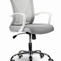 Кресло BRABIX "Wings MG-306" (пластик белый, хром, сетка, серое) 532012 в Игриме - igrim.mebel24.online | фото 1