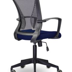 Кресло BRABIX "Wings MG-309", пластик черный, сетка, черное/синее, 532013 в Игриме - igrim.mebel24.online | фото 3