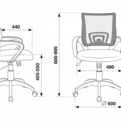 Кресло Бюрократ CH-695N/BL/TW-11 синий TW-05 черный TW-11 в Игриме - igrim.mebel24.online | фото 4