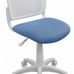 Кресло детское Бюрократ CH-W296NX/26-24 белый TW-15 голубой 26-24 в Игриме - igrim.mebel24.online | фото 1