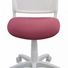 Кресло детское Бюрократ CH-W296NX/26-31 белый TW-15 розовый 26-31 в Игриме - igrim.mebel24.online | фото 3