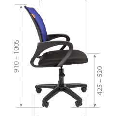 Кресло для оператора CHAIRMAN 696  LT (ткань стандарт 15-21/сетка TW-66) в Игриме - igrim.mebel24.online | фото 5