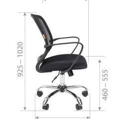 Кресло для оператора CHAIRMAN 698 хром (ткань TW 11/сетка TW 01) в Игриме - igrim.mebel24.online | фото 7