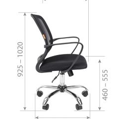 Кресло для оператора CHAIRMAN 698 хром (ткань TW 19/сетка TW 69) в Игриме - igrim.mebel24.online | фото 7